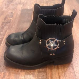 Killstar Templar ankle boots - Satanic witchy leather vegan goth